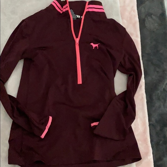 PINK Victoria's Secret Tops - EUC Victoria’s Secret PINK 1/4 zip top